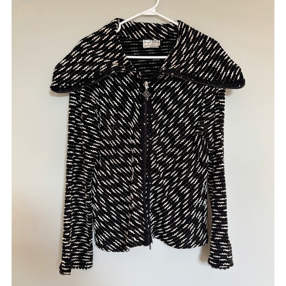 Joseph Ribkoff Black and White Jacket - Picture 2 of 12